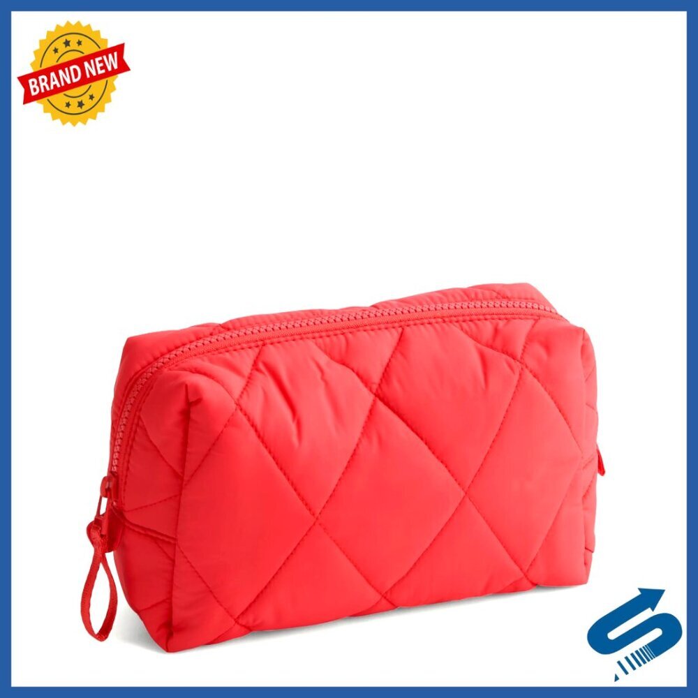 Featherweight Cosmetic Bag Medium Size Quilted Lightweight Travel Organizer